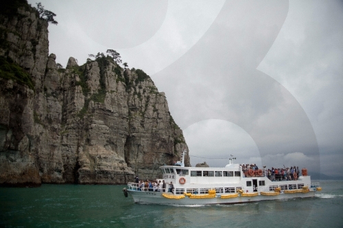 해금강 유람선